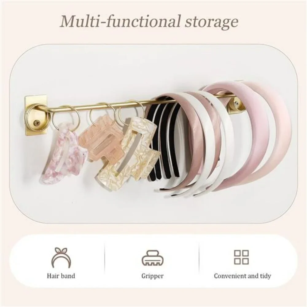 Wall Mounted Hair Clip Holder Metal Claw Clip Organizer Storage for Women Girls